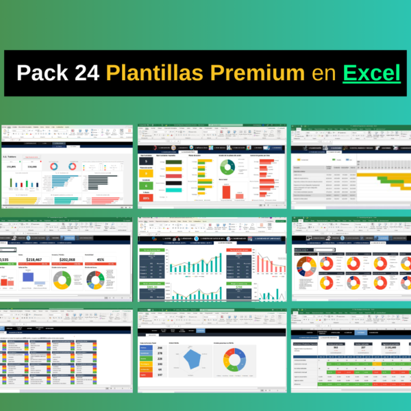 Pack24 Plantillas en Excel