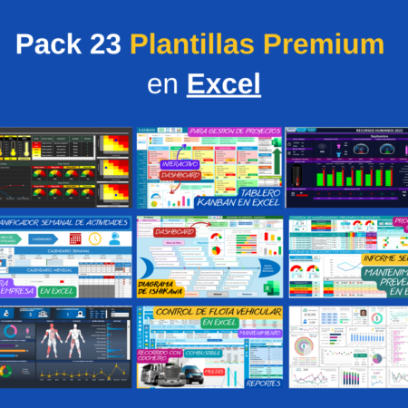 Nuevo Pack 23 Plantillas en Excel